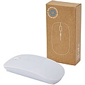 Menlo RCS recycled plastic wireless mouse, white