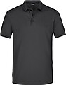 Mens elastic pique polo James Nicholson, black, M