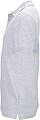 Mens elastic pique polo James Nicholson, grey melange, M
