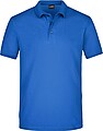 Mens elastic pique polo James Nicholson, royal blue, S