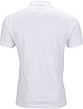 Mens elastic pique polo James Nicholson, white, M