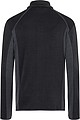 Mens fleece jacket JAMES & NICHOLSON, black/carbon, L