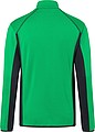 Mens fleece jacket JAMES & NICHOLSON, fern green/carbon, S