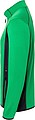 Mens fleece jacket JAMES & NICHOLSON, fern green/carbon, S