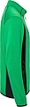 Mens fleece jacket JAMES & NICHOLSON, fern green/carbon, S