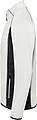 Mens fleece jacket JAMES & NICHOLSON, off white/carbon, L