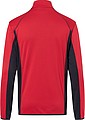 Mens fleece jacket JAMES & NICHOLSON, red/carbon, L