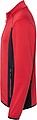 Mens fleece jacket JAMES & NICHOLSON, red/carbon, L