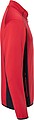 Mens fleece jacket JAMES & NICHOLSON, red/carbon, L