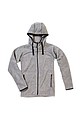 Mens fleece jacket STEDMAN POWER FLEECE JACKET grey heather XL