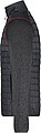 Mens knitted jacket JAMES & NICHOLSON, grey melange/anthracite melange, 2XL