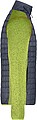 Mens knitted jacket JAMES & NICHOLSON, kiwi melange/anthracite melange, S