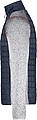 Mens knitted jacket JAMES & NICHOLSON, light melange/anthracite melange, S