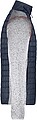 Mens knitted jacket JAMES & NICHOLSON, light melange/anthracite melange, S