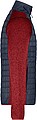 Mens knitted jacket JAMES & NICHOLSON, red melange/anthracite melange, S