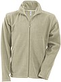 Mens microfleece sweatshirt KARIBAN, beige, S