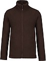 Mens microfleece sweatshirt KARIBAN, brown, S