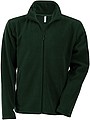 Mens microfleece sweatshirt KARIBAN, dark green, S