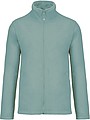 Mens microfleece sweatshirt KARIBAN, grey-green, S