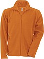 Mens microfleece sweatshirt KARIBAN, orange, S