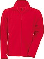 Mens microfleece sweatshirt KARIBAN, red, L