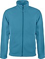 Mens microfleece sweatshirt KARIBAN, turquise, S