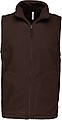 Mens microfleece vest KARIBAN, brown, S