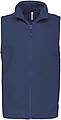 Mens microfleece vest KARIBAN, dark blue, S