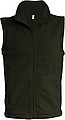 Mens microfleece vest KARIBAN, dark khaki, S