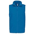 Mens microfleece vest KARIBAN, dark turquoise, 3XL