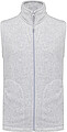Mens microfleece vest KARIBAN, light grey melange, S