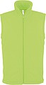 Mens microfleece vest KARIBAN, lime green, S