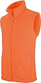 Mens microfleece vest KARIBAN, neon orange, S