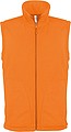 Mens microfleece vest KARIBAN, orange, S