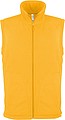Mens microfleece vest KARIBAN, yellow, S