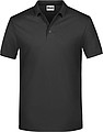 Mens Piqué Polo, black, S