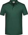 Mens Piqué Polo, dark green, S