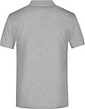Mens Piqué Polo, grey heather, S
