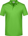 Mens Piqué Polo, lime green, S