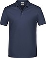 Mens Piqué Polo, navy, S