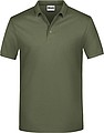 Mens Piqué Polo, olive, S