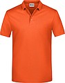 Mens Piqué Polo, orange, S