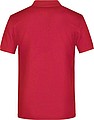 Mens Piqué Polo, red, S