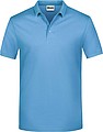 Mens Piqué Polo, sky blue, S