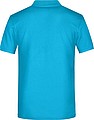 Mens Piqué Polo, turquoise, S