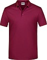 Mens Piqué Polo, wine, S