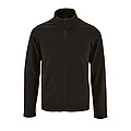MENS PLAIN FLEECE JACKET NORMAN MEN, BLACK, 4XL