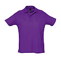 MENS POLO SHIRT SUMMER II, DARK PURPLE, L
