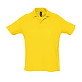 MENS POLO SHIRT SUMMER II, GOLD, L