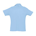 MENS POLO SHIRT SUMMER II, SKY BLUE PIQUE, L